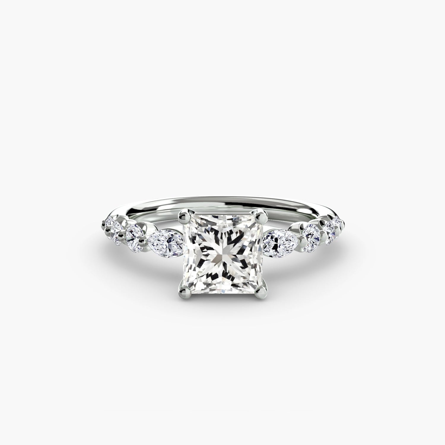 Funkelnder Brillant Setting 0,29 Karat – Seitenansicht