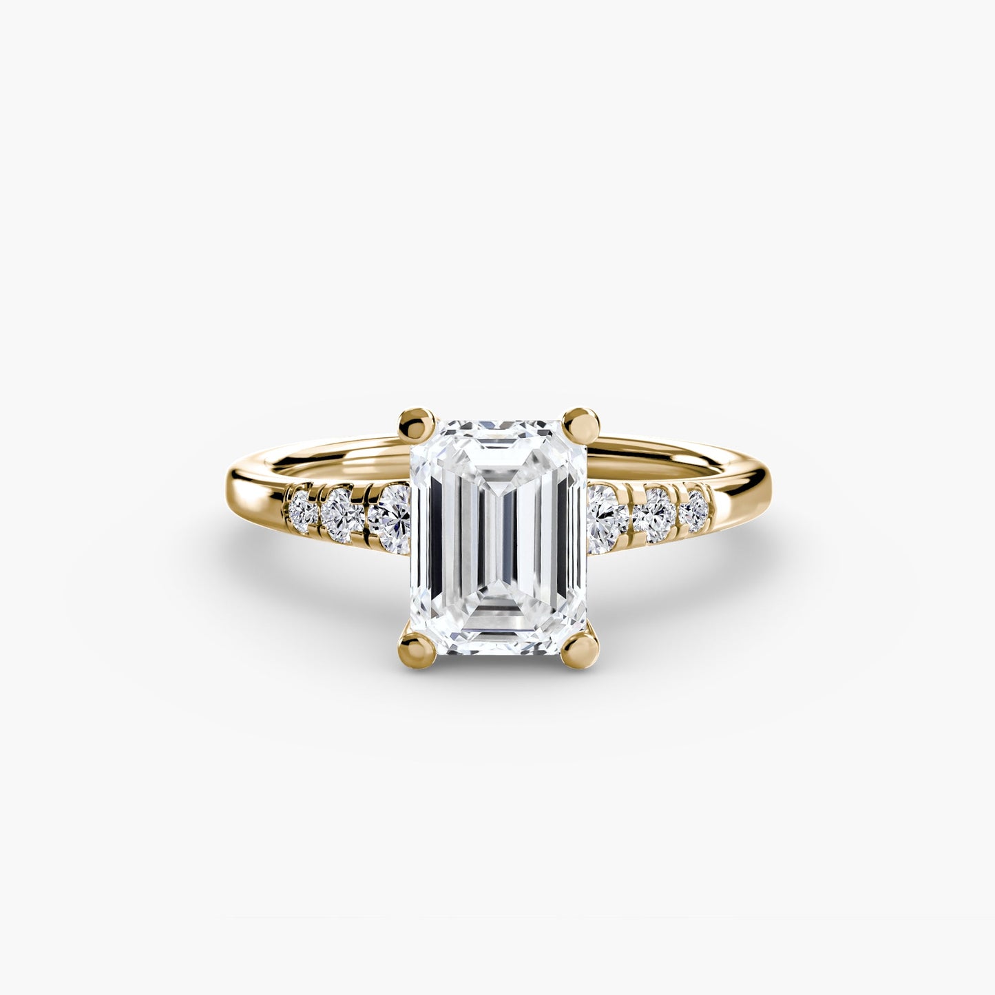Authentischer Schmuckstein Setting Karat Gold – Rückansicht