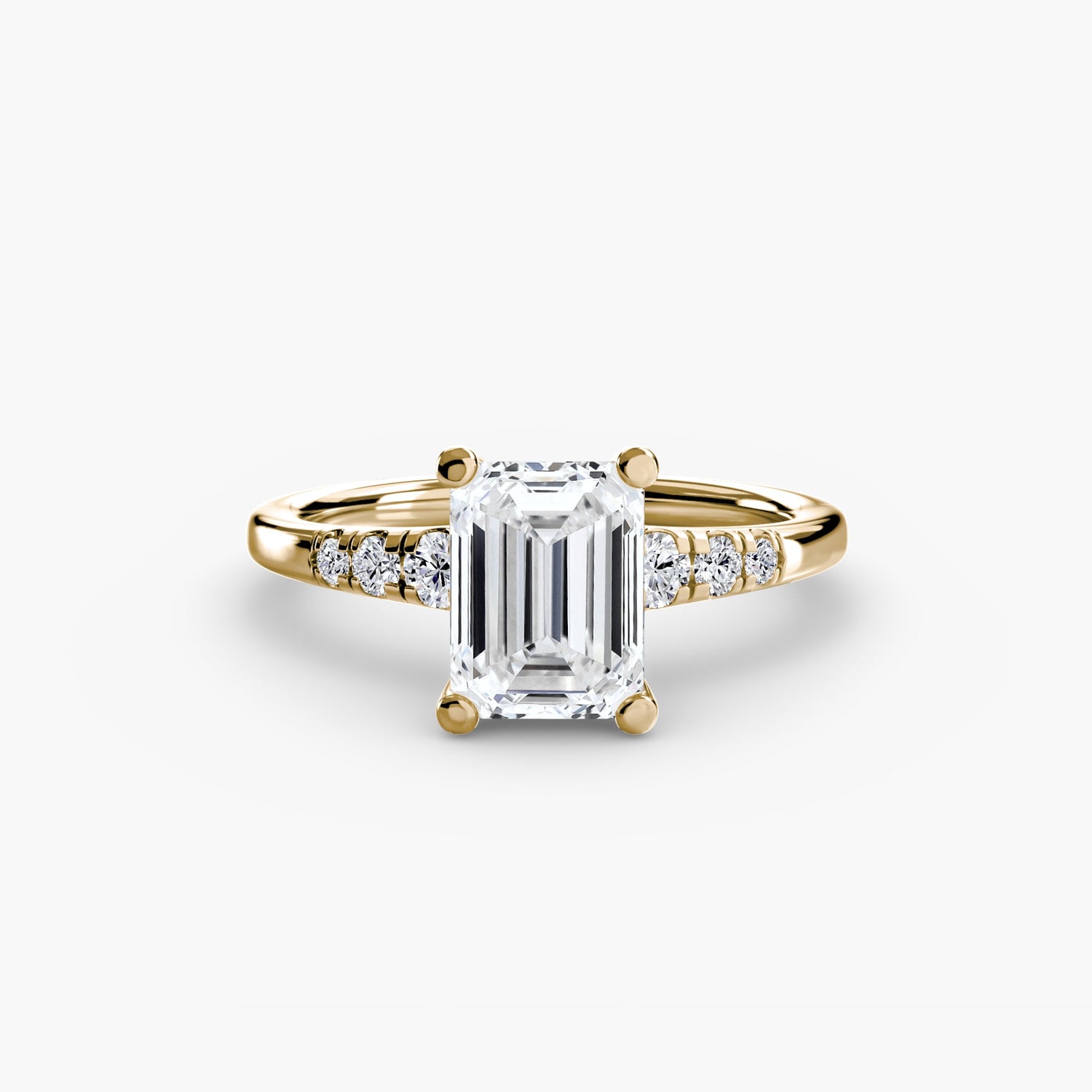 Authentischer Schmuckstein Setting Karat Gold – Rückansicht