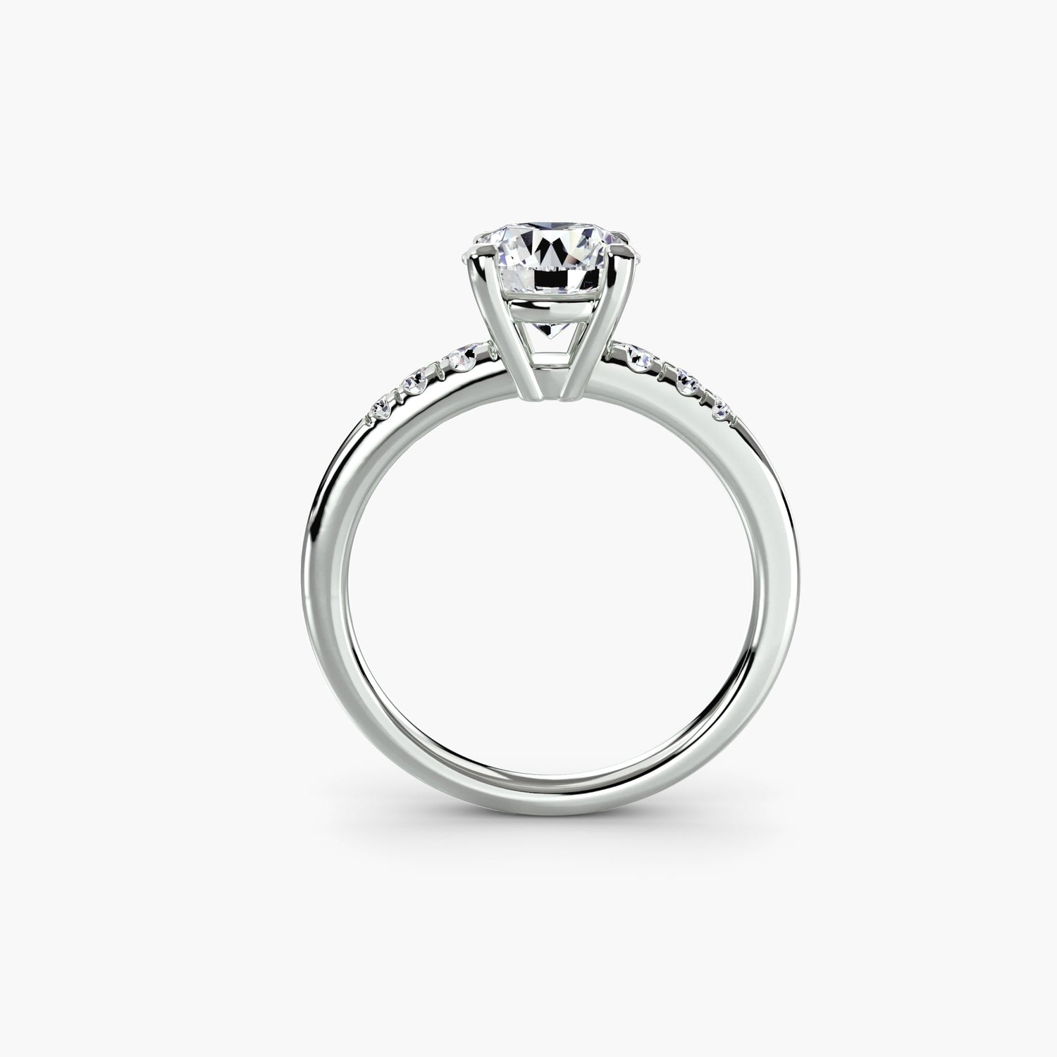 Schmuckstein Setting -Karat Gold – Frontansicht
