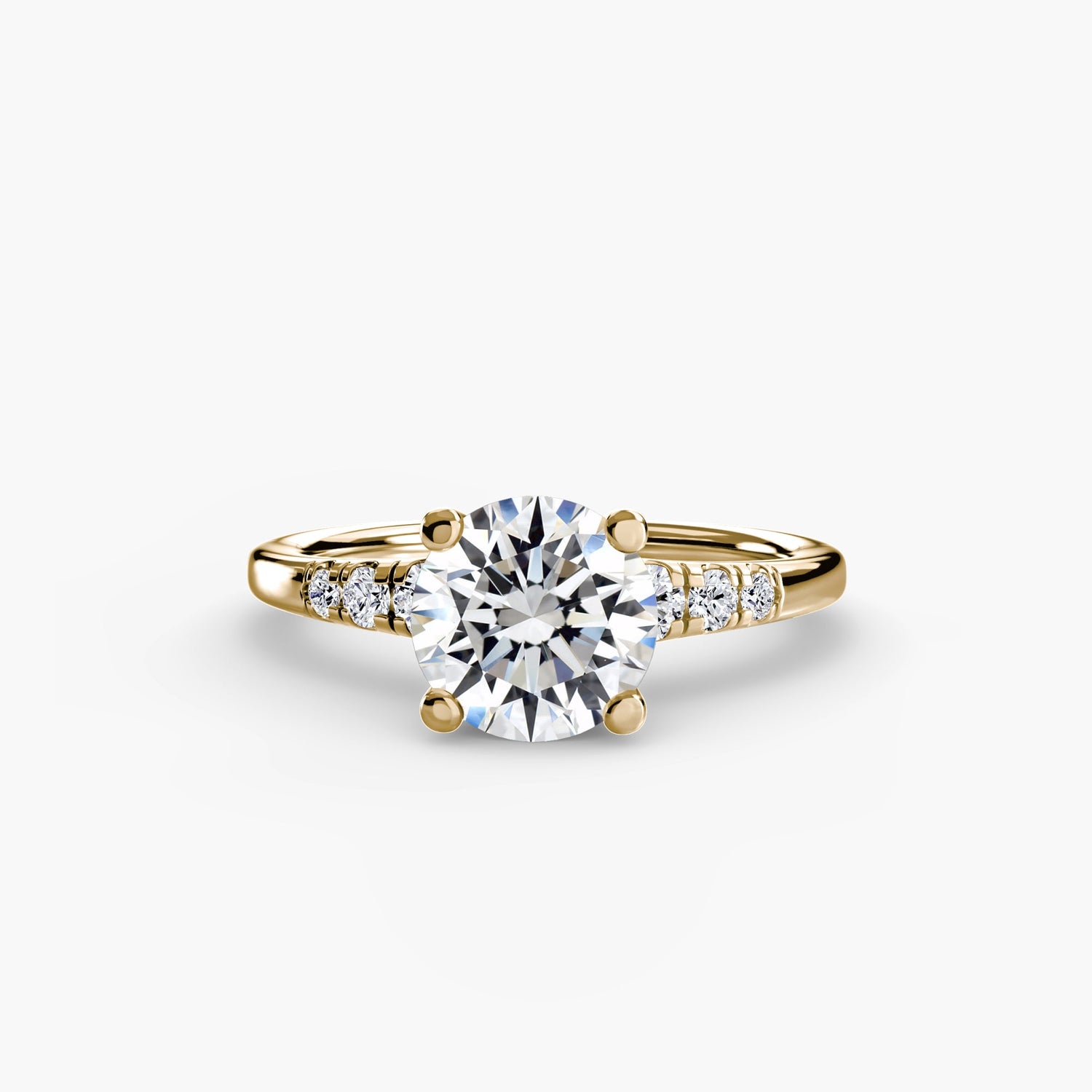Exquisiter Schmuckstein Setting Karat – Frontansicht