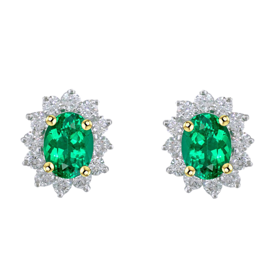 Designer Gemstone Earring 2 Karat – Hauptansicht