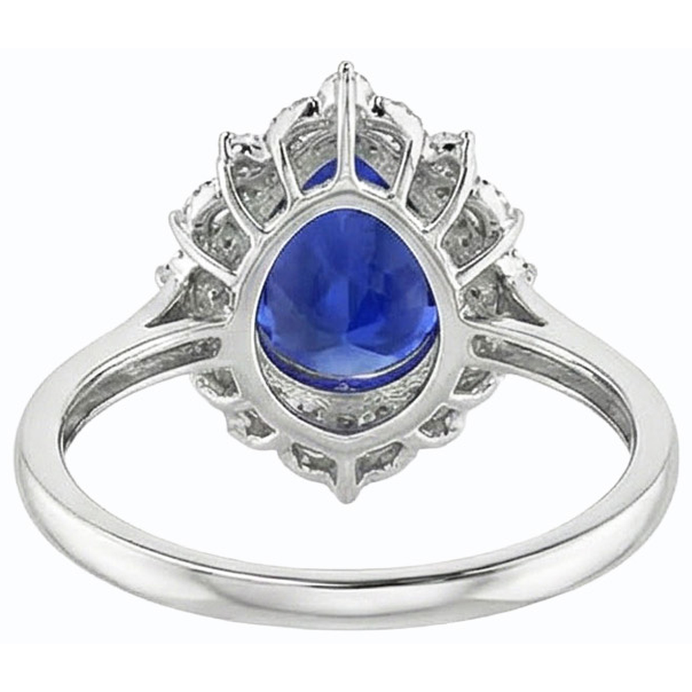 Riesiger Saphir-Natürlicher Diamant ( nicht im Labor gezüchtet )ring