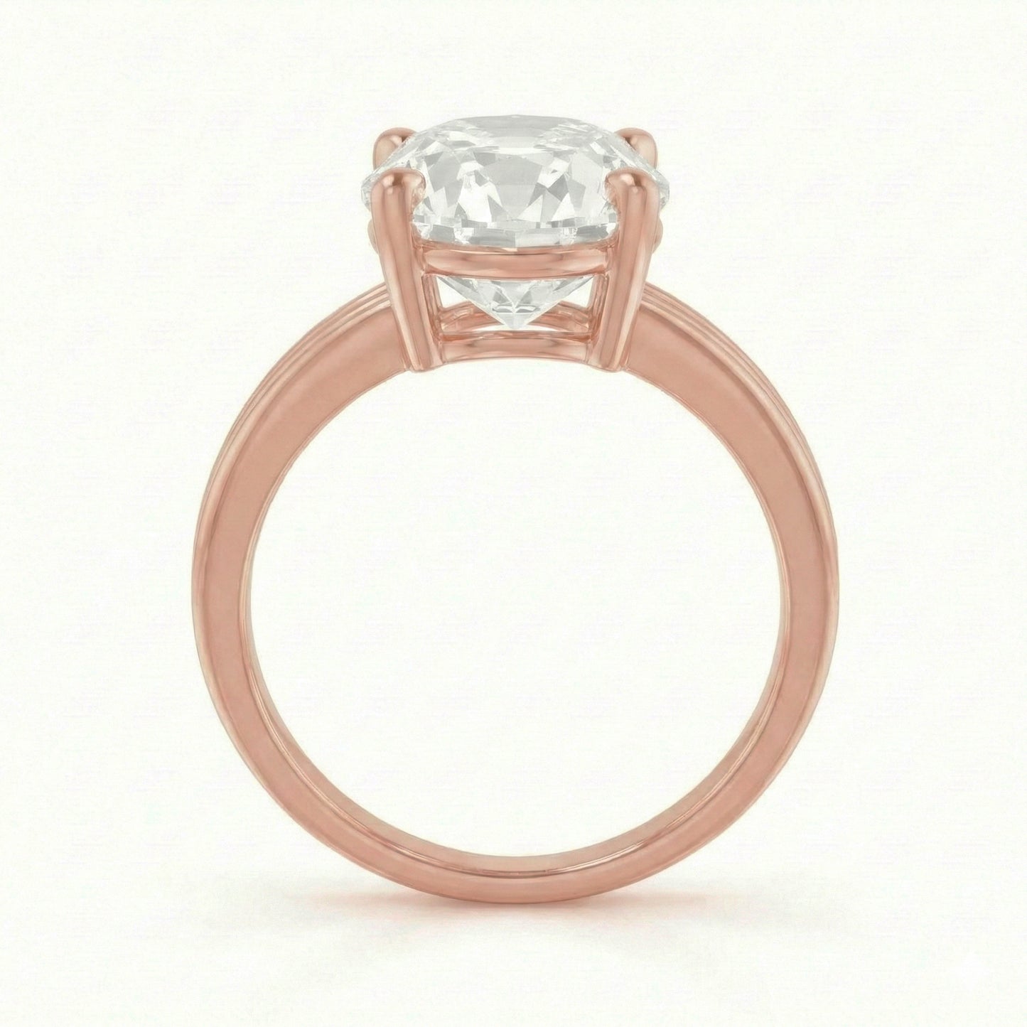 Ring aus 6 ct Roségold mit altem Echt Bergmannsdiamant