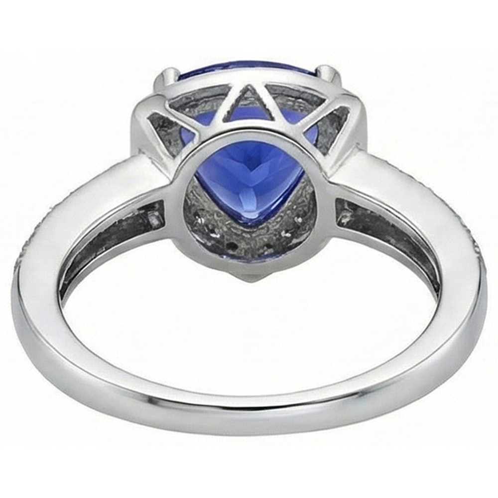 echter trillion diamant 1.01Karat ring Band Detail
