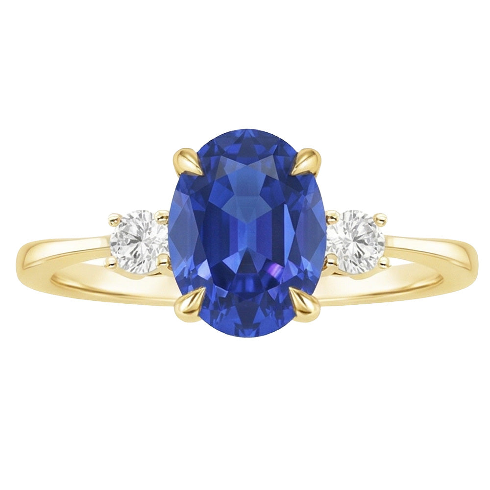 echter oval diamant 5.50Karat ring Detailansicht