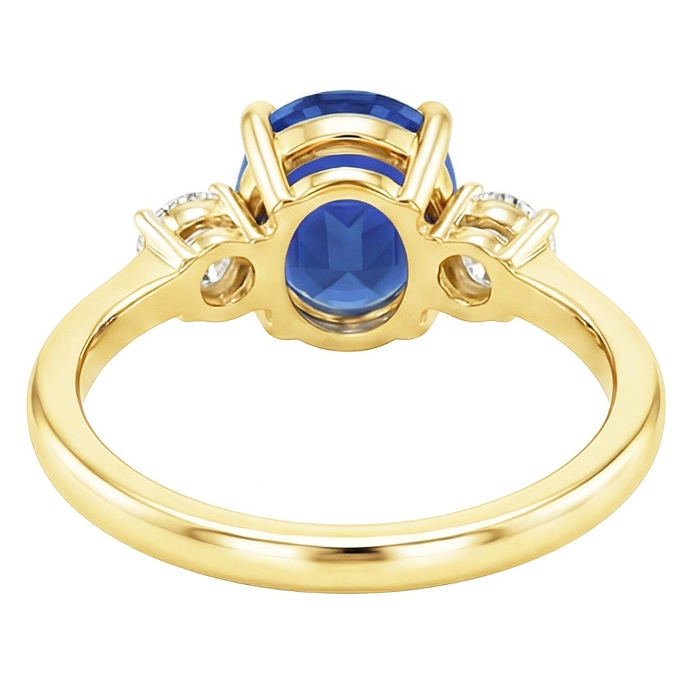 echter oval diamant 5.50Karat ring auf Weiß