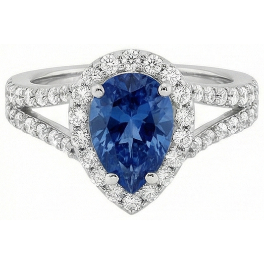 echter round diamant 4Karat ring Detailansicht
