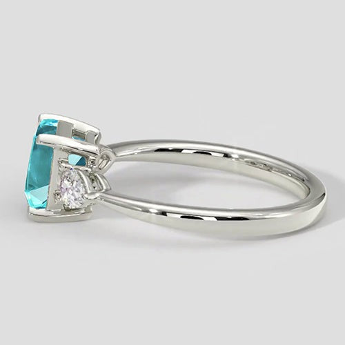 Ring Paraiba Turmalin 2,10 Karat Asscher-Schliff