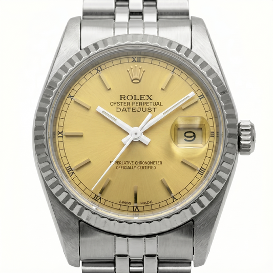 Rolex Date Just Uhr Dame Zifferblatt Rolex Edelstahl Jubilee Datejust