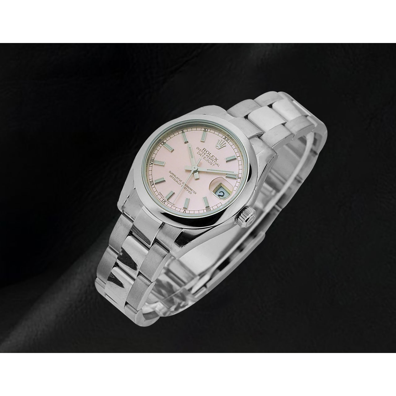 Rolex Datejust 31 mm Rosa Index Edelstahl Damenuhr