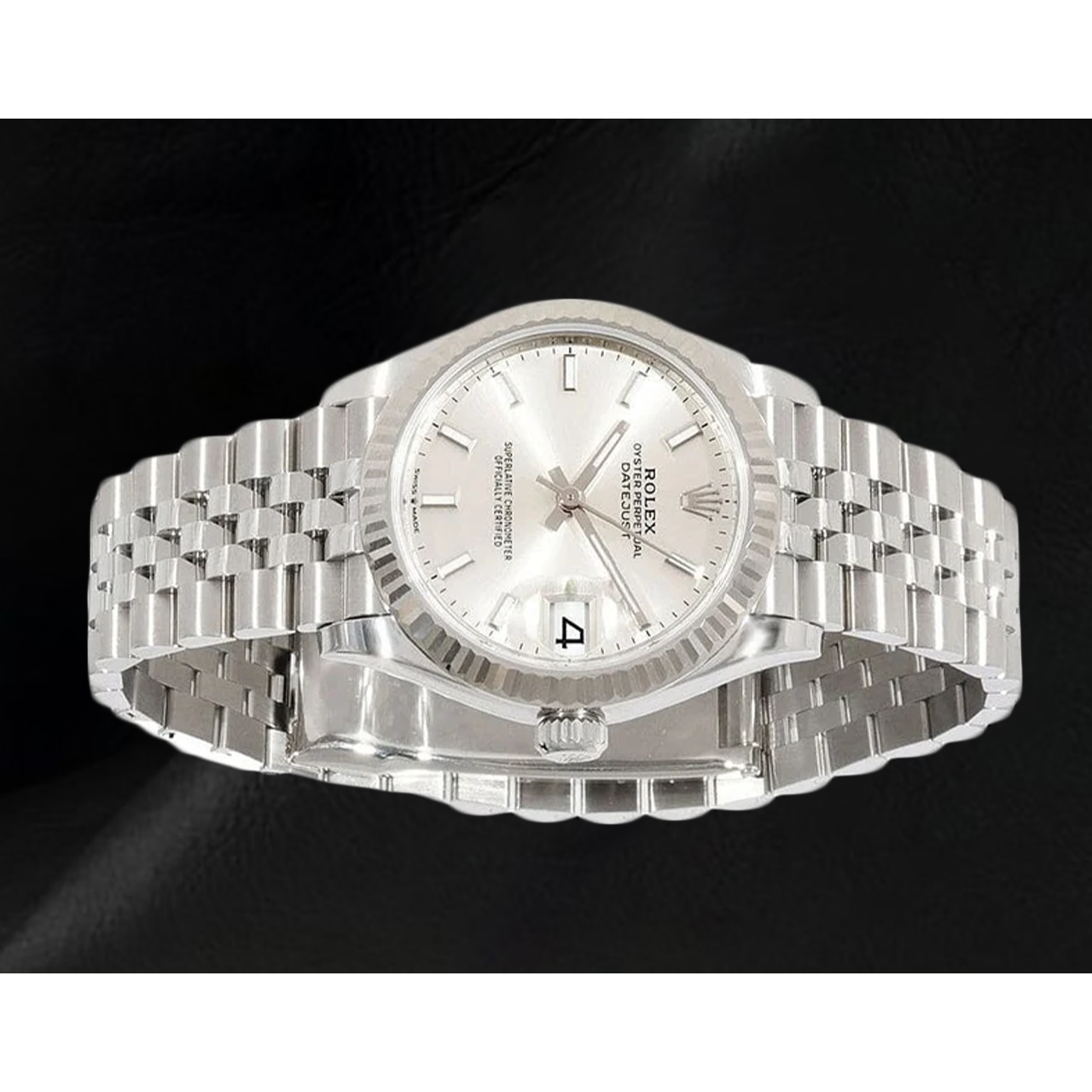 Rolex Datejust 31 mm Silber leuchtende Damenuhr