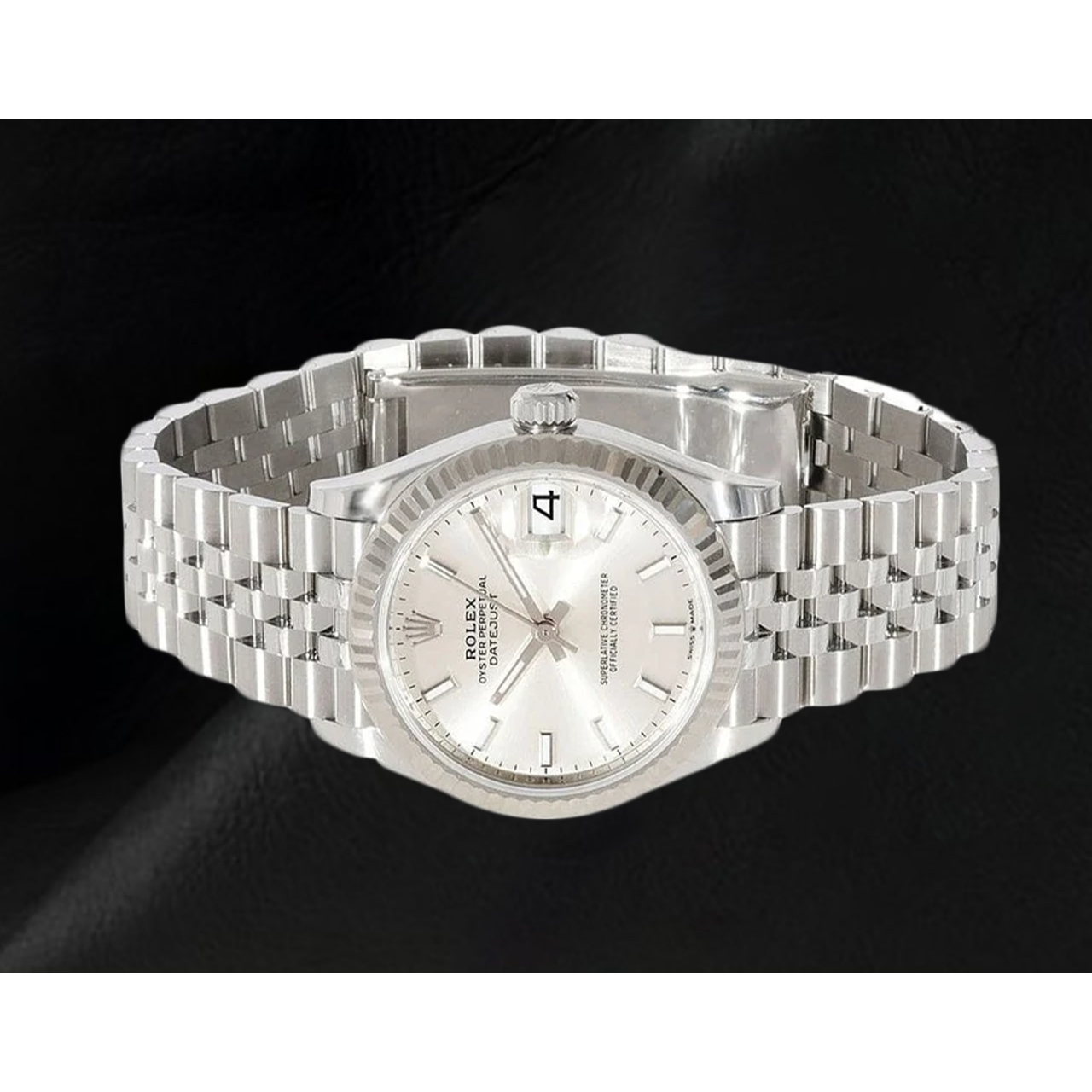Rolex Datejust 31 mm Silber leuchtende Damenuhr
