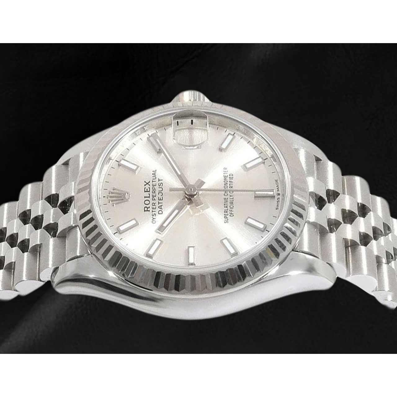 Rolex Datejust 31 mm Silber leuchtende Damenuhr