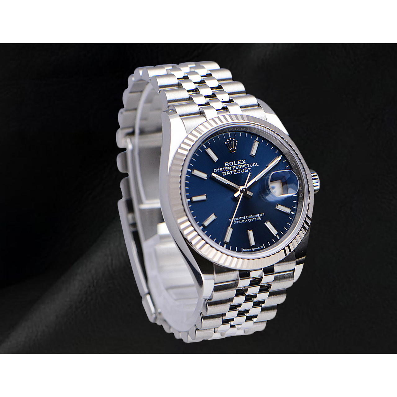 Rolex Datejust 36 mm Jubiläums-Herrenuhr aus Edelstahl
