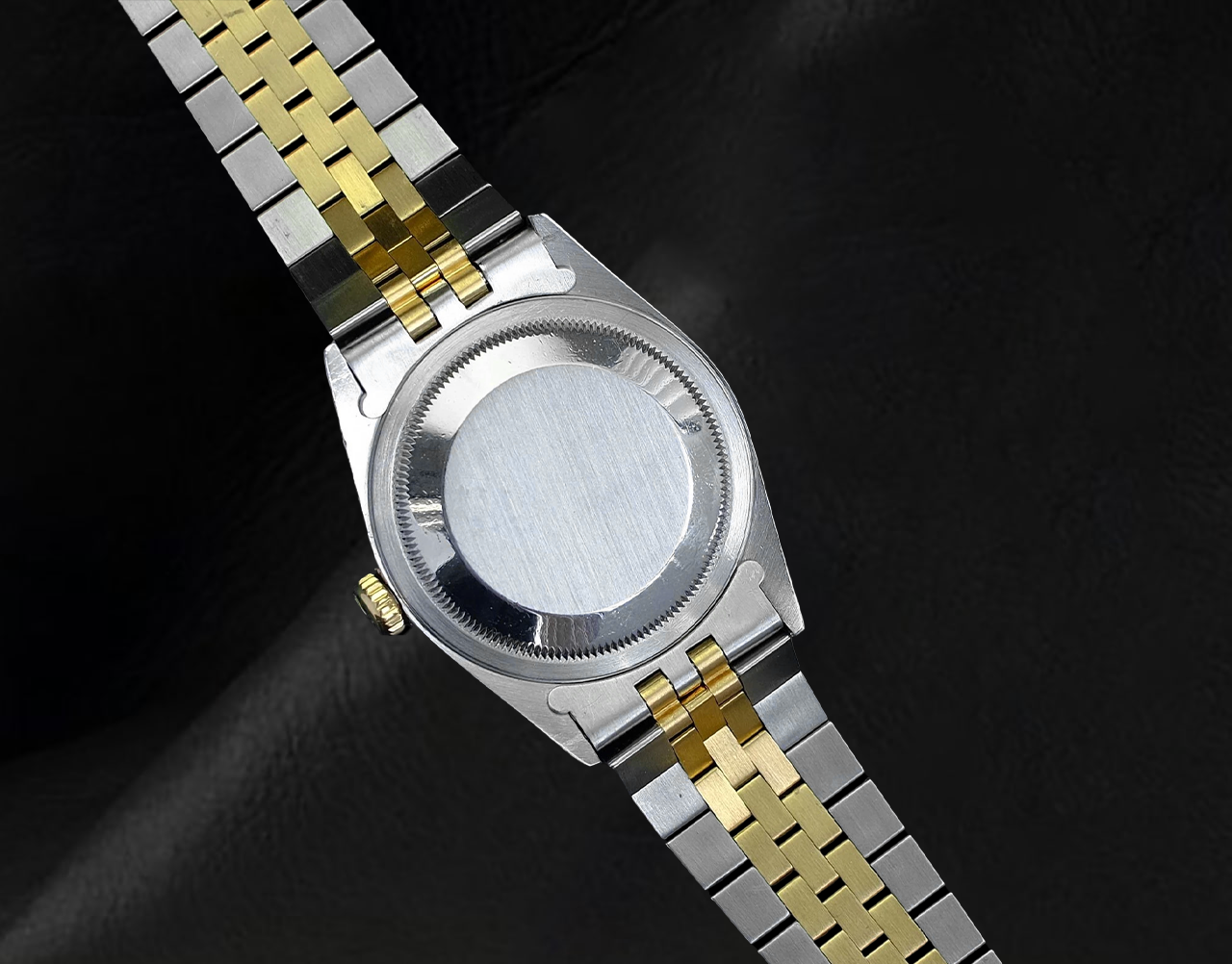 Rolex Datejust 36 mm, zweifarbige Uhr mit grünem Diamantzifferblatt