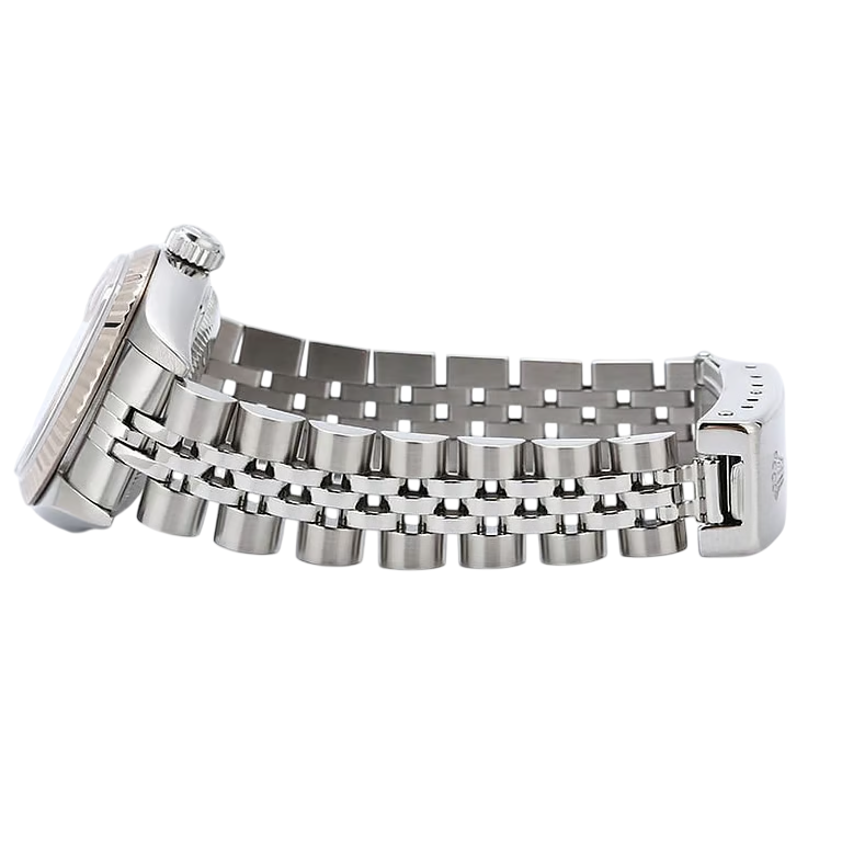 Rolex Lady Uhr mit römischem Zifferblatt in Lachsfarbe