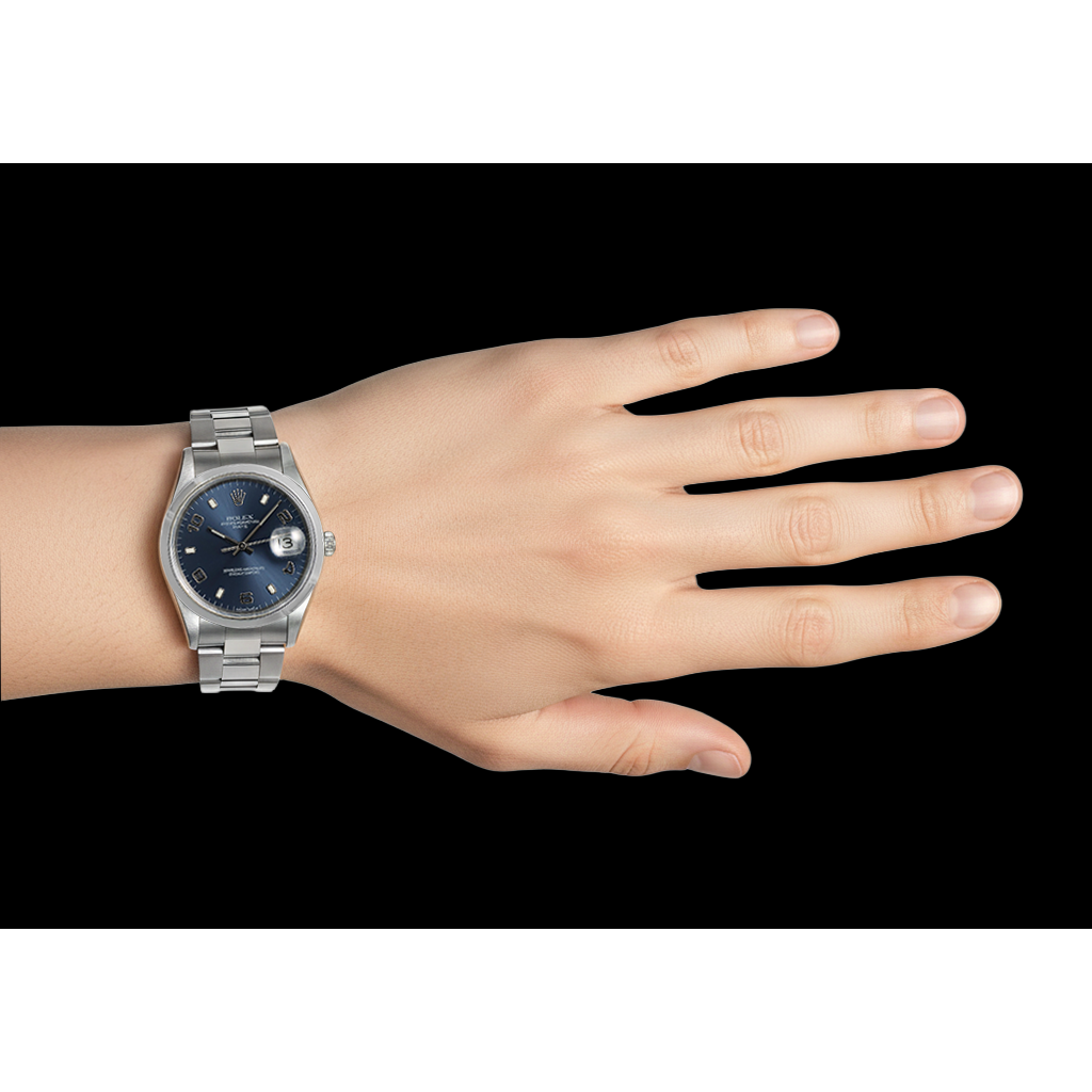 Echter Edelstein Rolex Karat Stainless Steel – Profilansicht