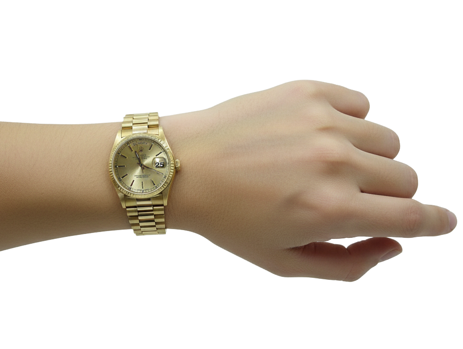 Rolex Day-Date President Armbanduhr Gelbgold