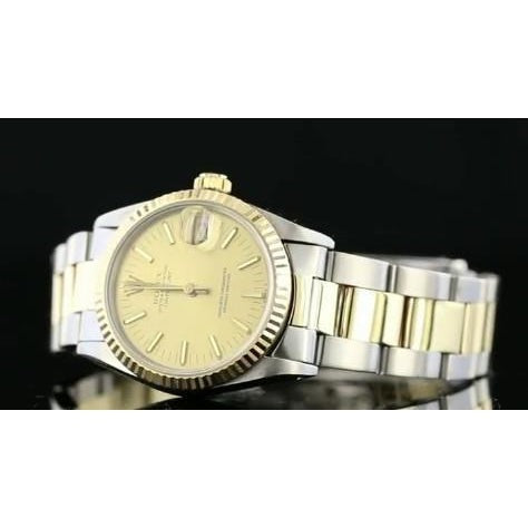 geriffelte Lünette Gold Rolex