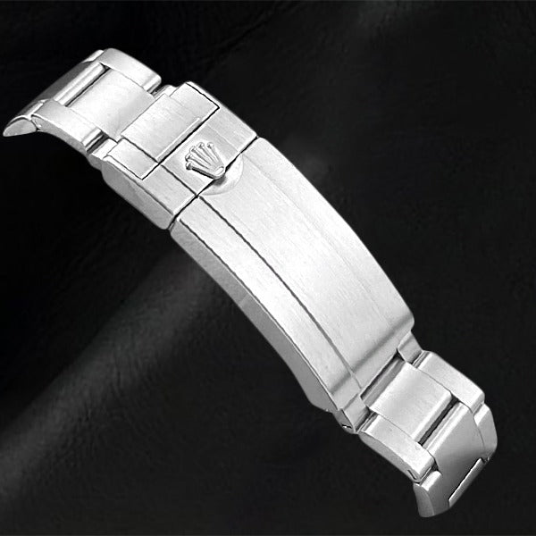 Rolex Stainless Steel mit Edelstein – Schrägansicht
