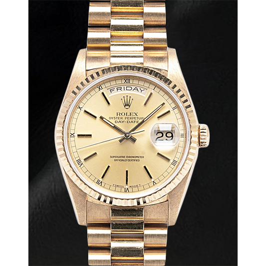 Natürlicher Edelstein Rolex Karat Yellow Gold – Hauptansicht