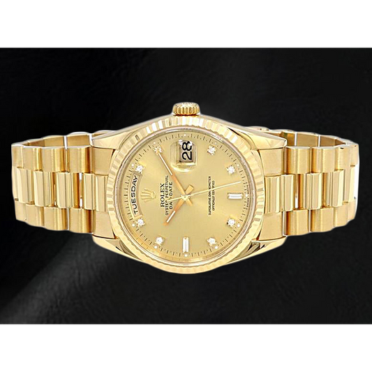 Naturreiner Brillant Rolex – Frontansicht