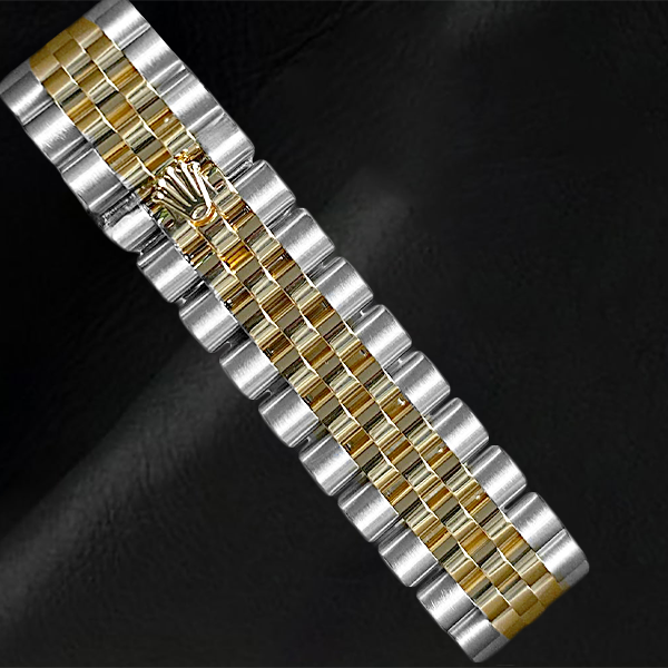 Echter Schmuckstein Rolex Karat Sterling Silver Two Tone Gold – Schrägansicht