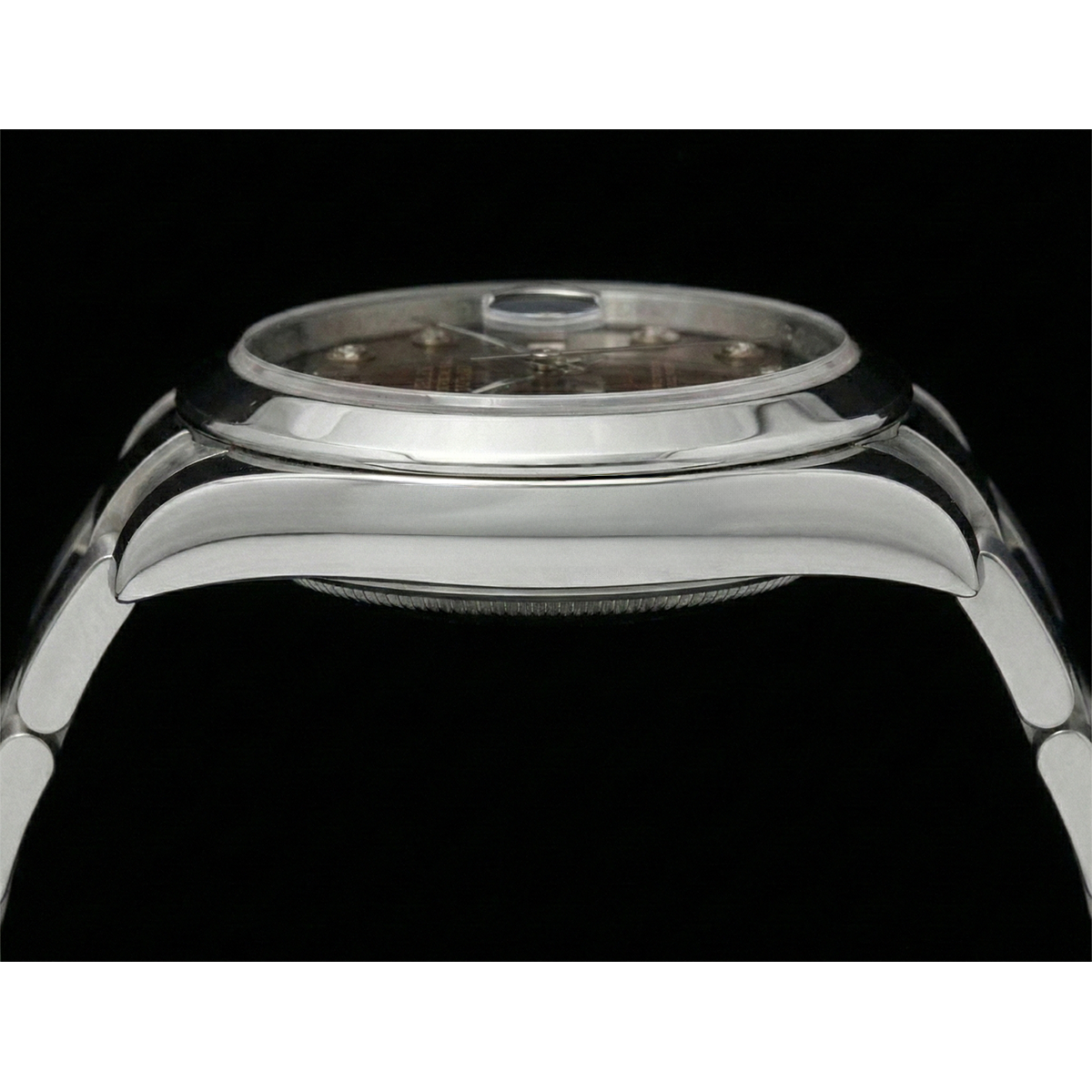 Edler Diamant Ring in Stainless Steel – Profilansicht