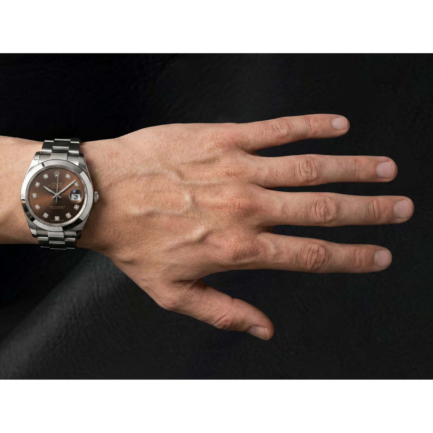 Edler Diamant Rolex 0,20-Karat Stainless Steel – Alternative Ansicht