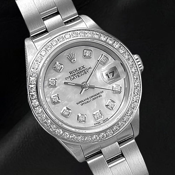 Schimmernder Zuchtperle Rolex Karat – Frontansicht