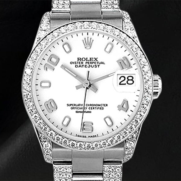 Naturreiner Edler Diamant Rolex – Frontansicht