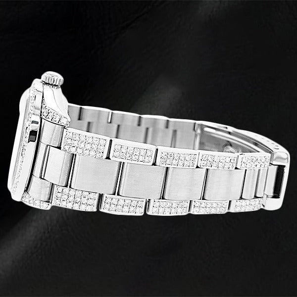 Naturreiner Edler Diamant Rolex – Schrägansicht