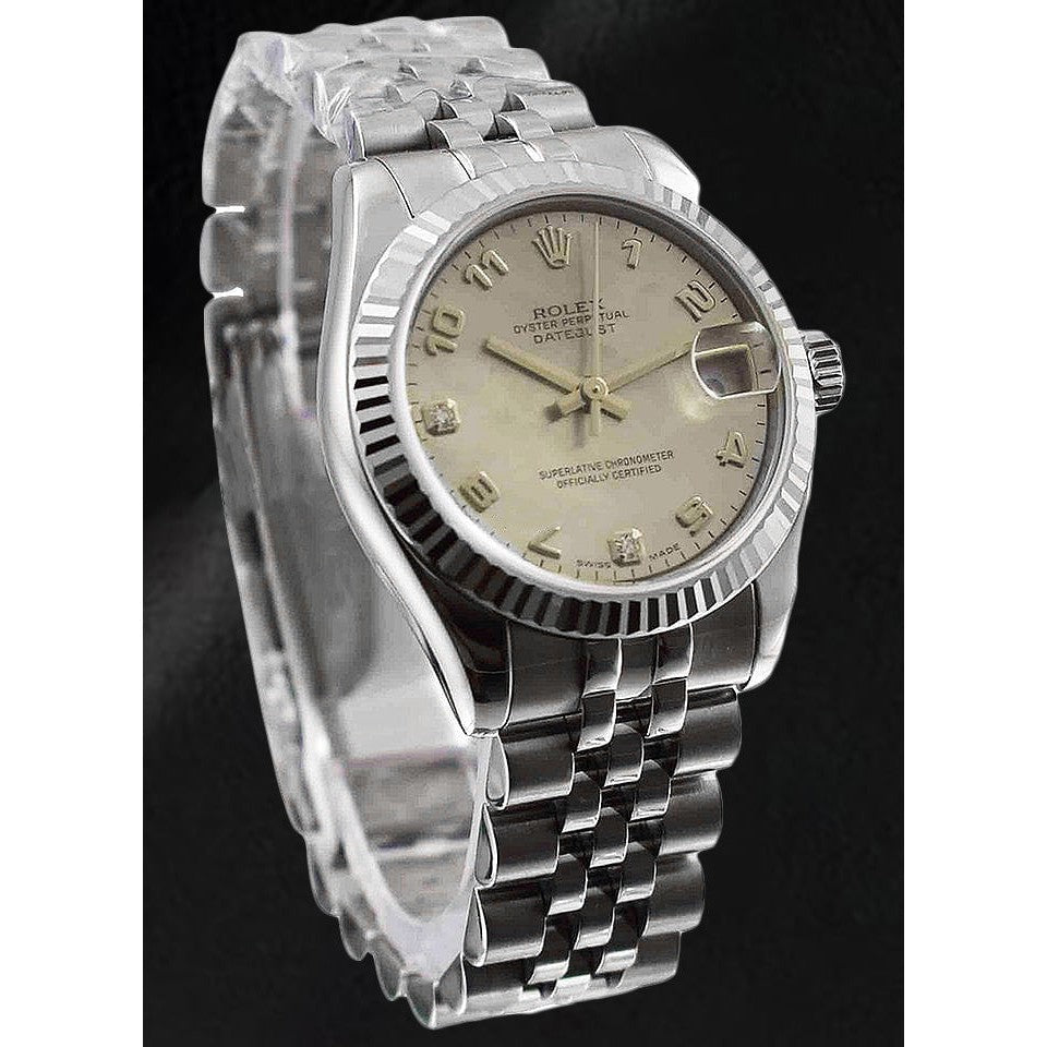 Südseeperle Rolex in Stainless Steel – Seitenansicht