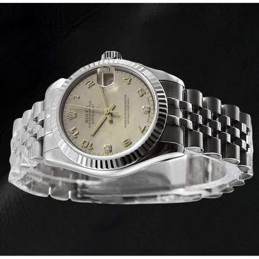 Südseeperle Rolex in Stainless Steel – Frontansicht