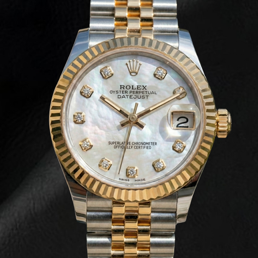 Zuchtperle Rolex 0,20-Karat Two Tone – Hauptansicht