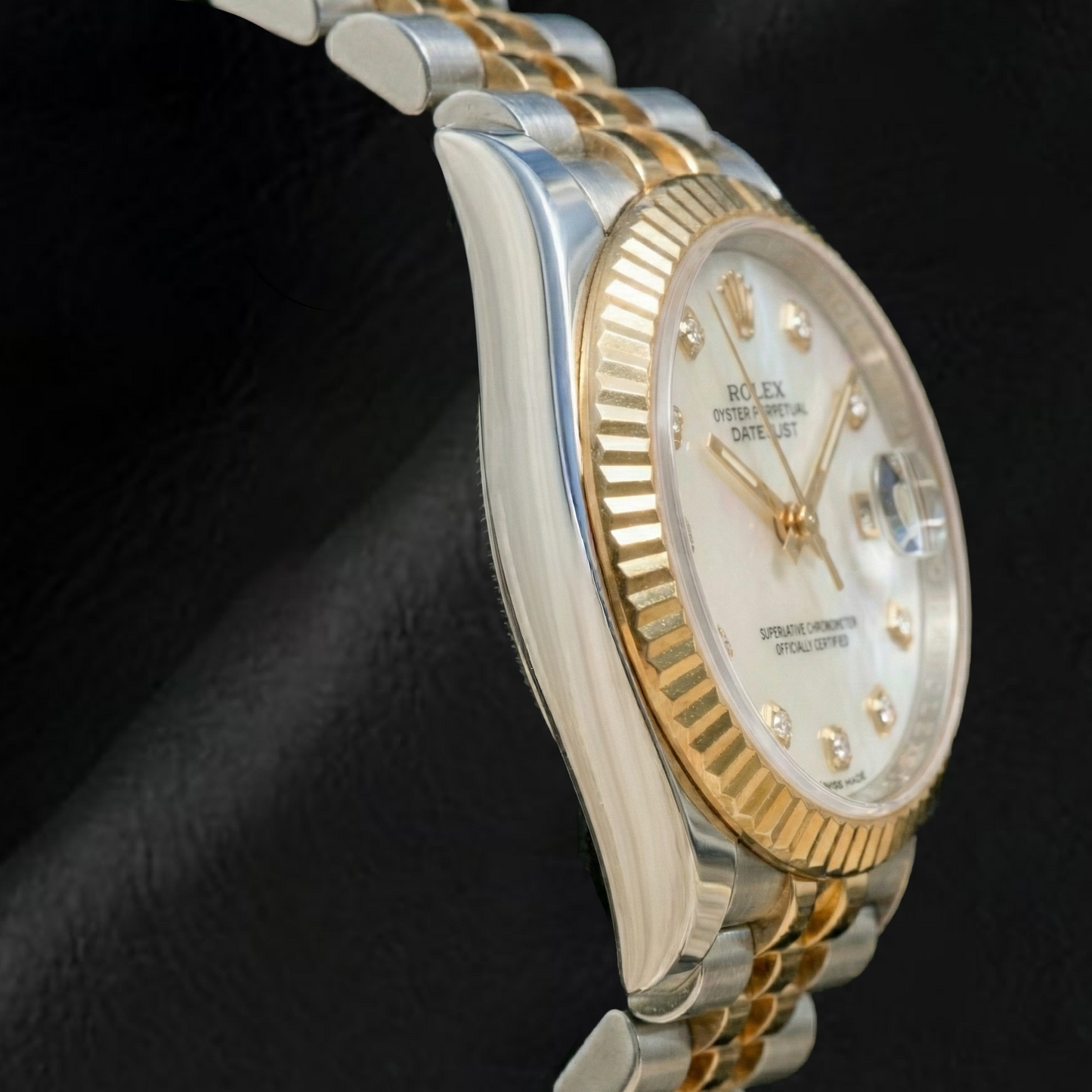 Brillanter Rolex 0,20 Karat – Seitenansicht