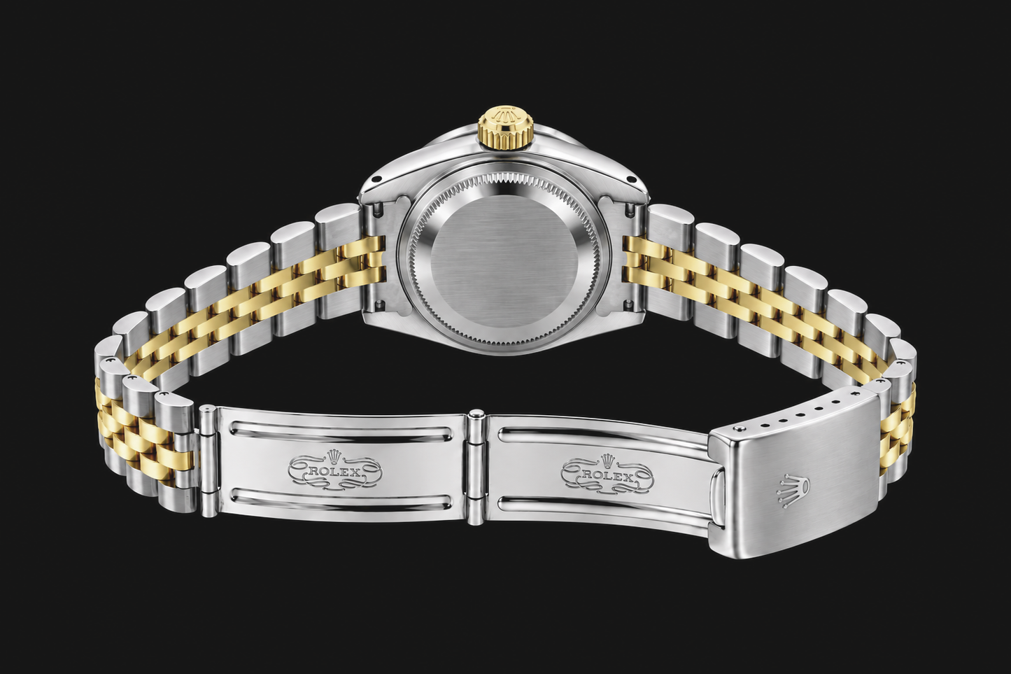 Rolex Datejust 6917 Damenuhr 26 mm Bicolor weißes Perlmutt Diamantzifferblatt