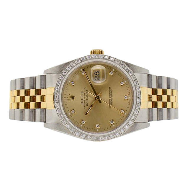 Authentischer Edler Diamant Rolex Karat Gold – Hauptansicht