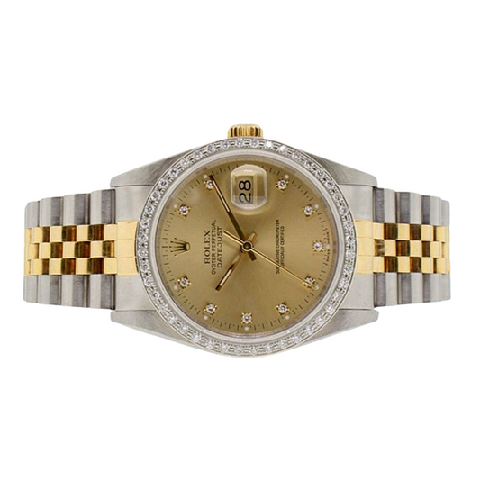 Authentischer Edler Diamant Rolex Karat Gold – Hauptansicht