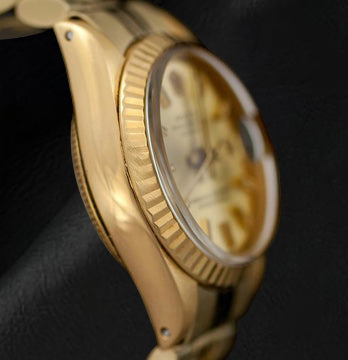 Rolex Datejust President Style 26 mm Damenuhr aus Gelbgold