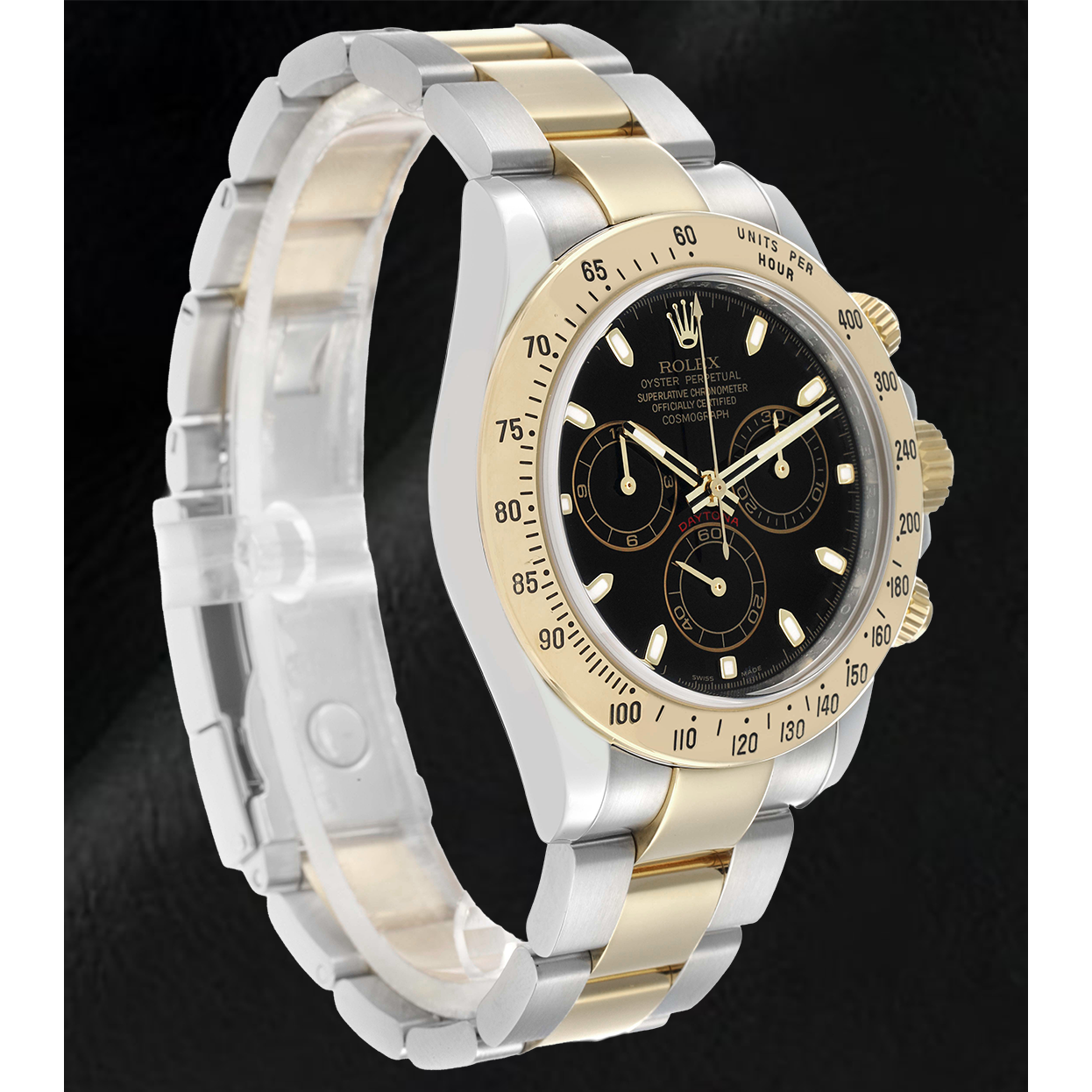Edelstein Rolex in Two Tone – Schrägansicht