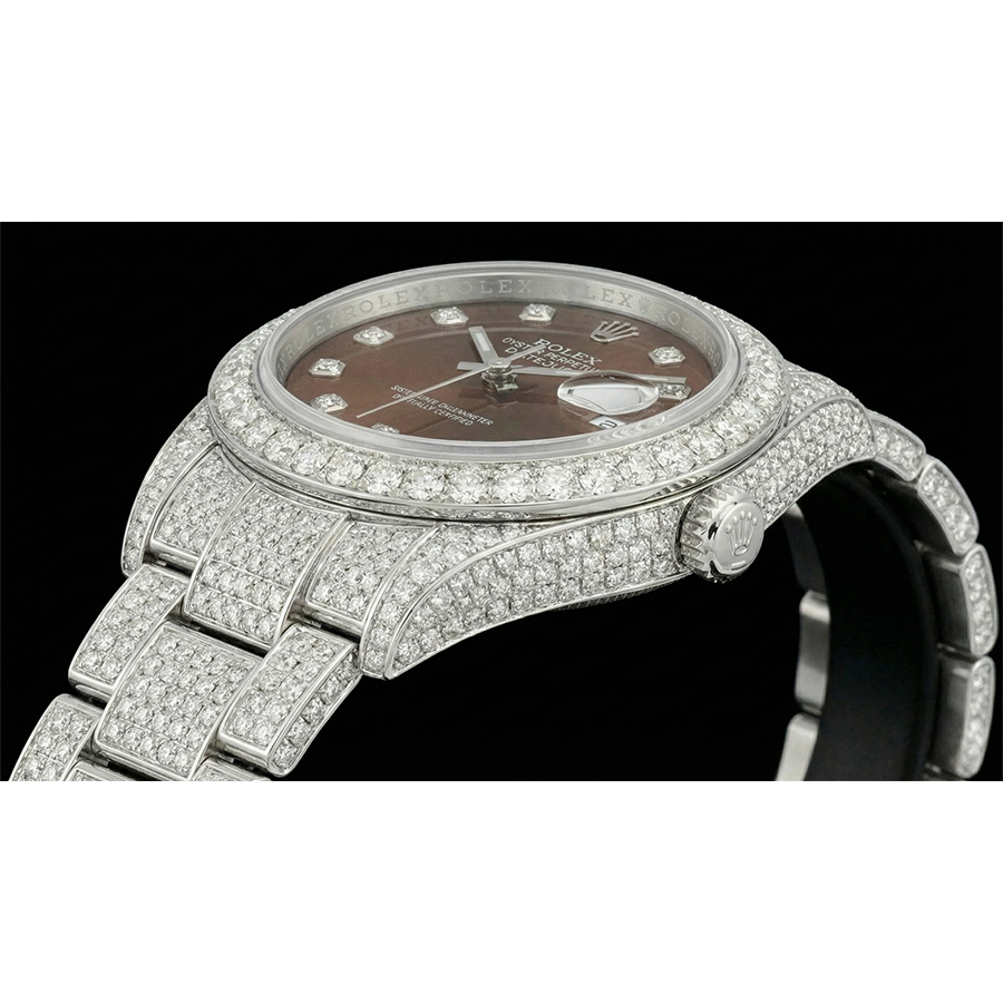 Brillant Ring in Stainless Steel – Schrägansicht
