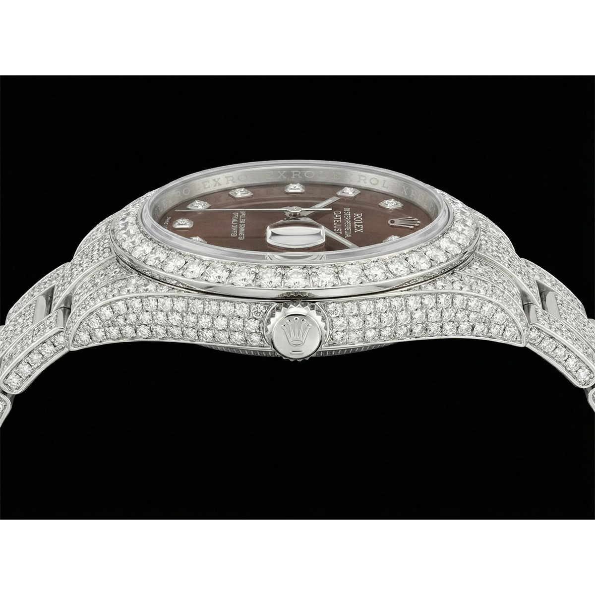 Luxuriöser Brillant Rolex 16,75 Karat – Frontansicht