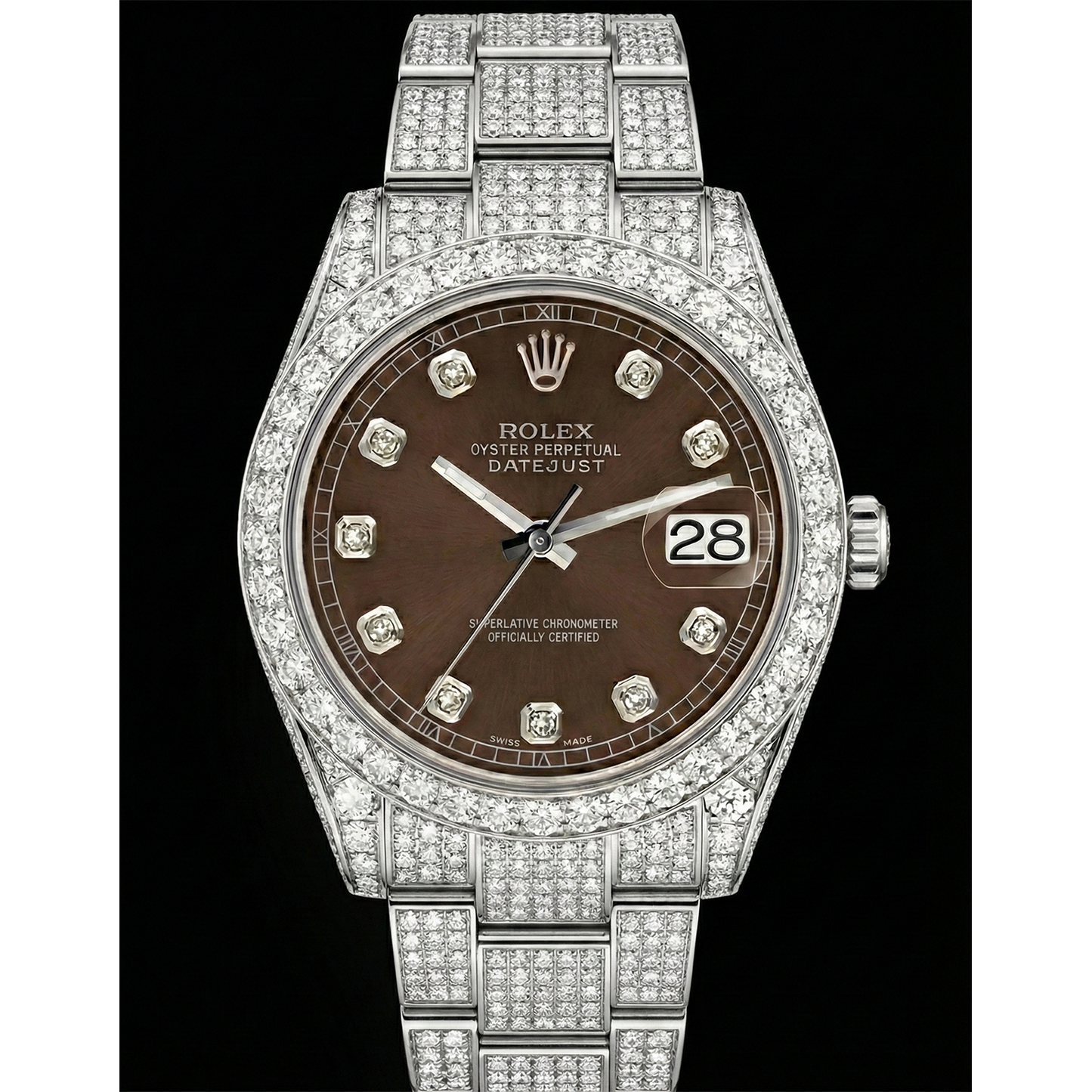 Rolex Stainless Steel mit Diamant – Hauptansicht