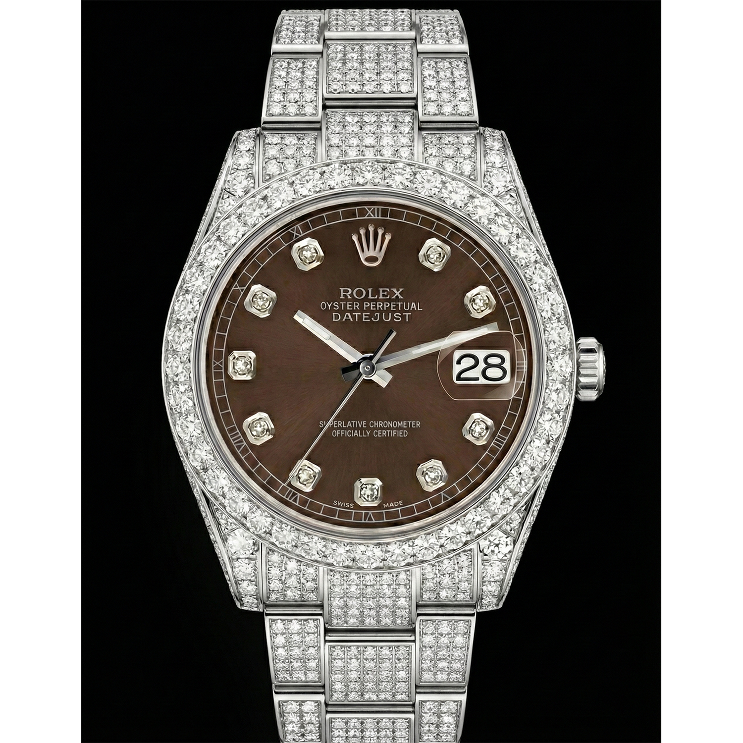 Rolex Stainless Steel mit Diamant – Hauptansicht
