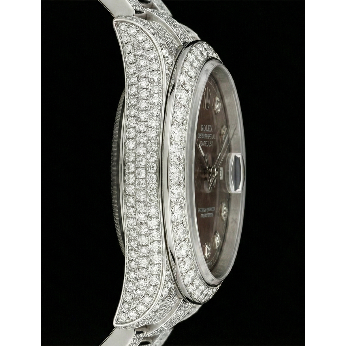 Diamant Rolex 26,5-Karat Stainless Steel – Seitenansicht