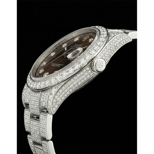 Naturreiner Diamant Rolex – Frontansicht