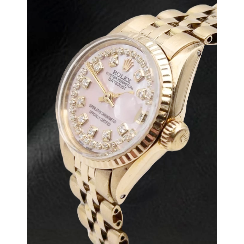 Rolex  pink mother-of-pearl dial