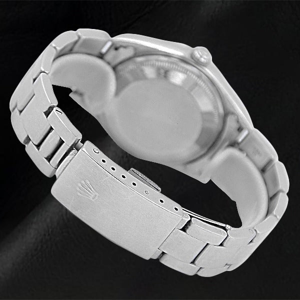 Rolex Stainless Steel mit Edelstein – Schrägansicht